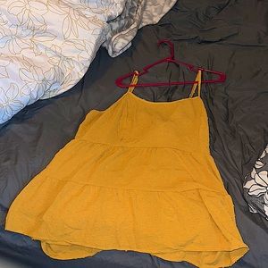 Shein yellow tank top 3x